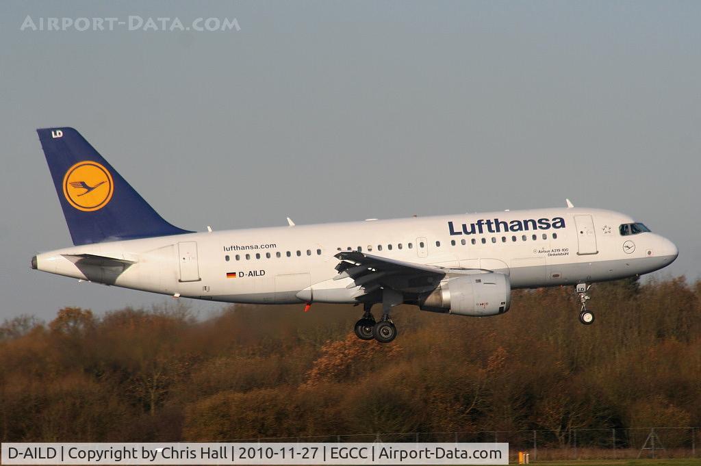 D-AILD, 1996 Airbus A319-114 C/N 623, Lufthansa A319 arriving on RW05L