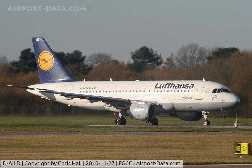 D-AILD, 1996 Airbus A319-114 C/N 623, Lufthansa A319 departing from RW05L