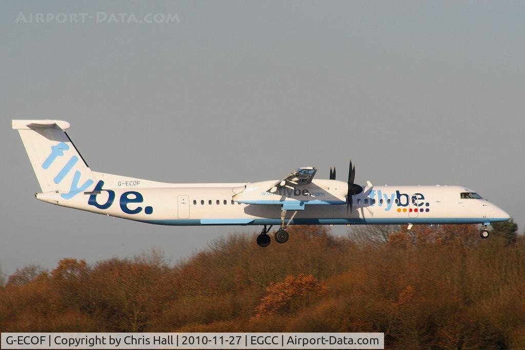 G-ECOF, 2008 De Havilland Canada DHC-8-402Q Dash 8 C/N 4216, flybe Dash-8 on finals for RW05L