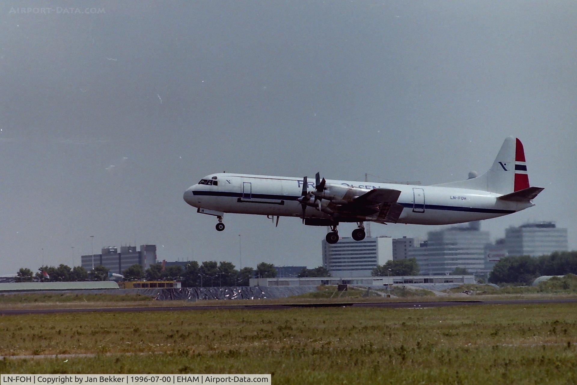 LN-FOH, 1960 Lockheed L-188A(F) Electra C/N 1145, Just after take-off
