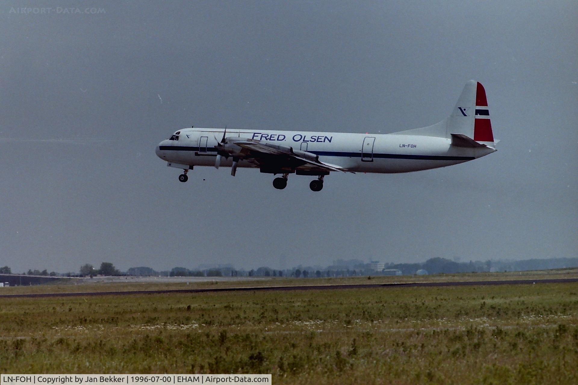 LN-FOH, 1960 Lockheed L-188A(F) Electra C/N 1145, Just after take-off