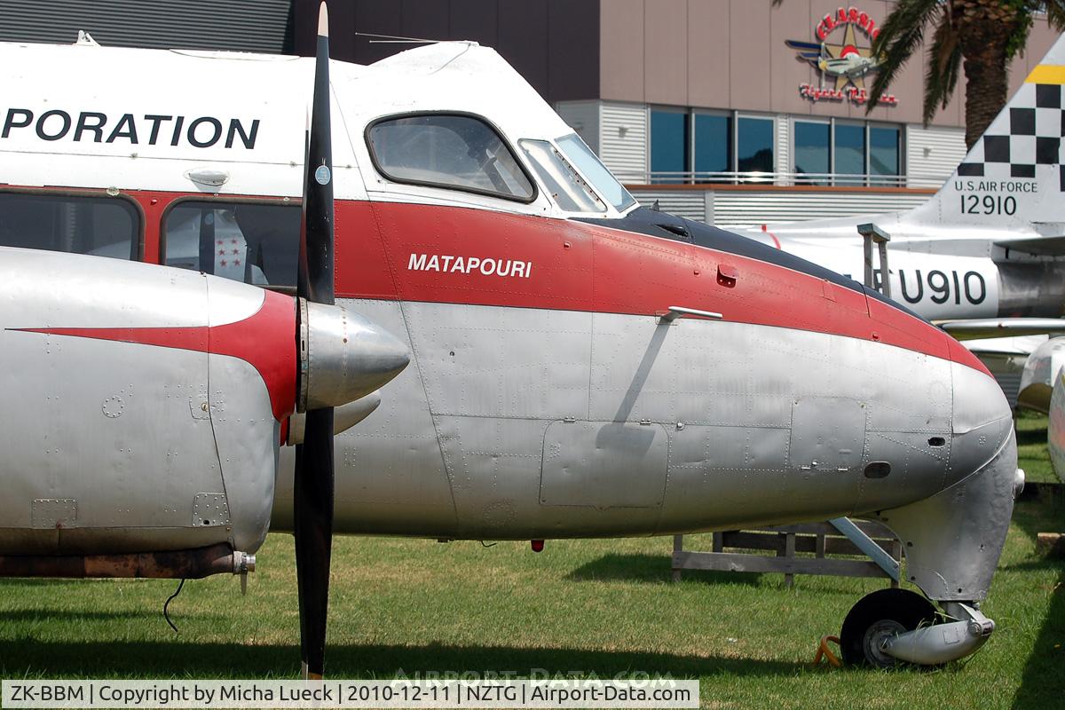 ZK-BBM, 1953 De Havilland DH.114 Heron 1B C/N 14011, At Tauranga