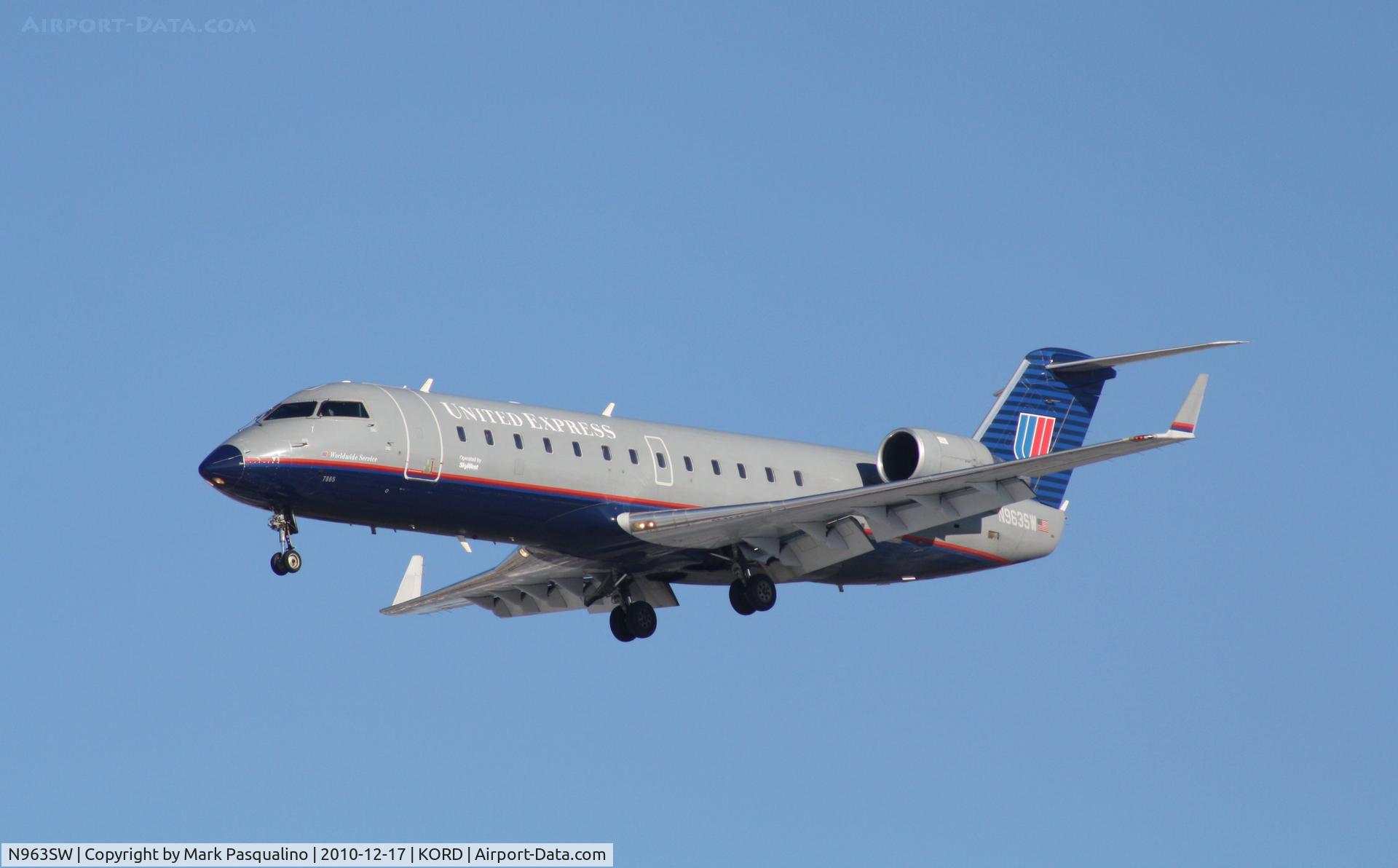 N963SW, 2003 Bombardier CRJ-200LR (CL-600-2B19) C/N 7865, CL-600-2B19