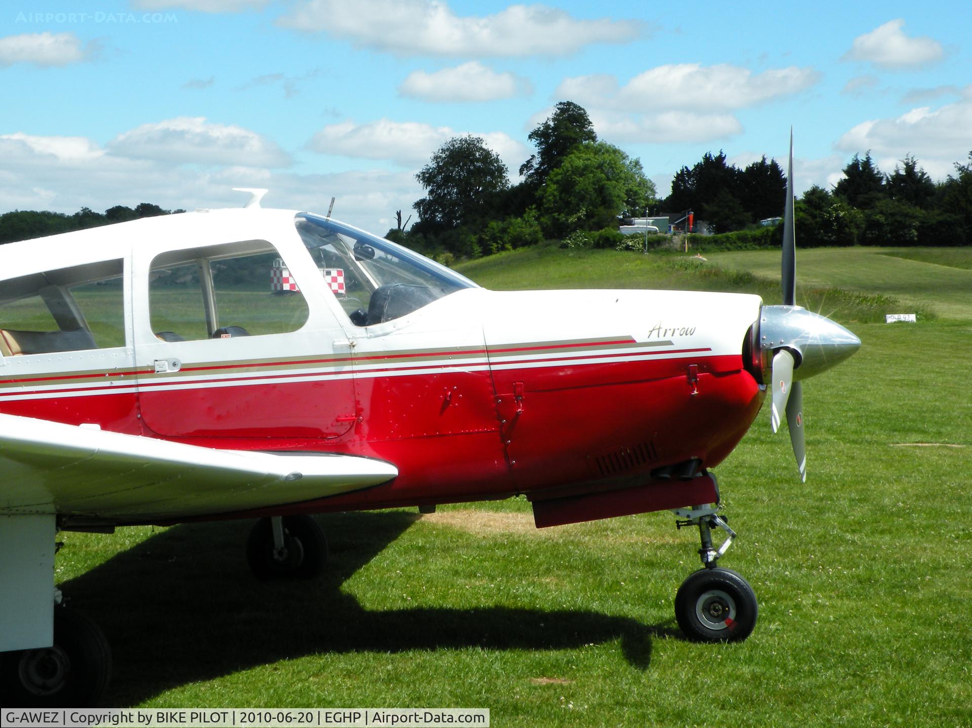 G-AWEZ, 1968 Piper PA-28R-180 Cherokee Arrow C/N 28R-30592, LYCOMING IO-360-B1E
