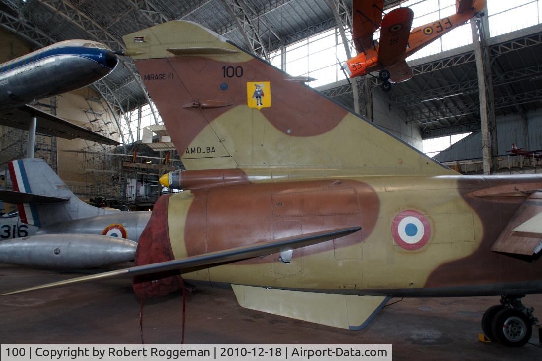 100, Dassault Mirage F.1C C/N 100, 33-LA.Preserved Brussels Air Museum.