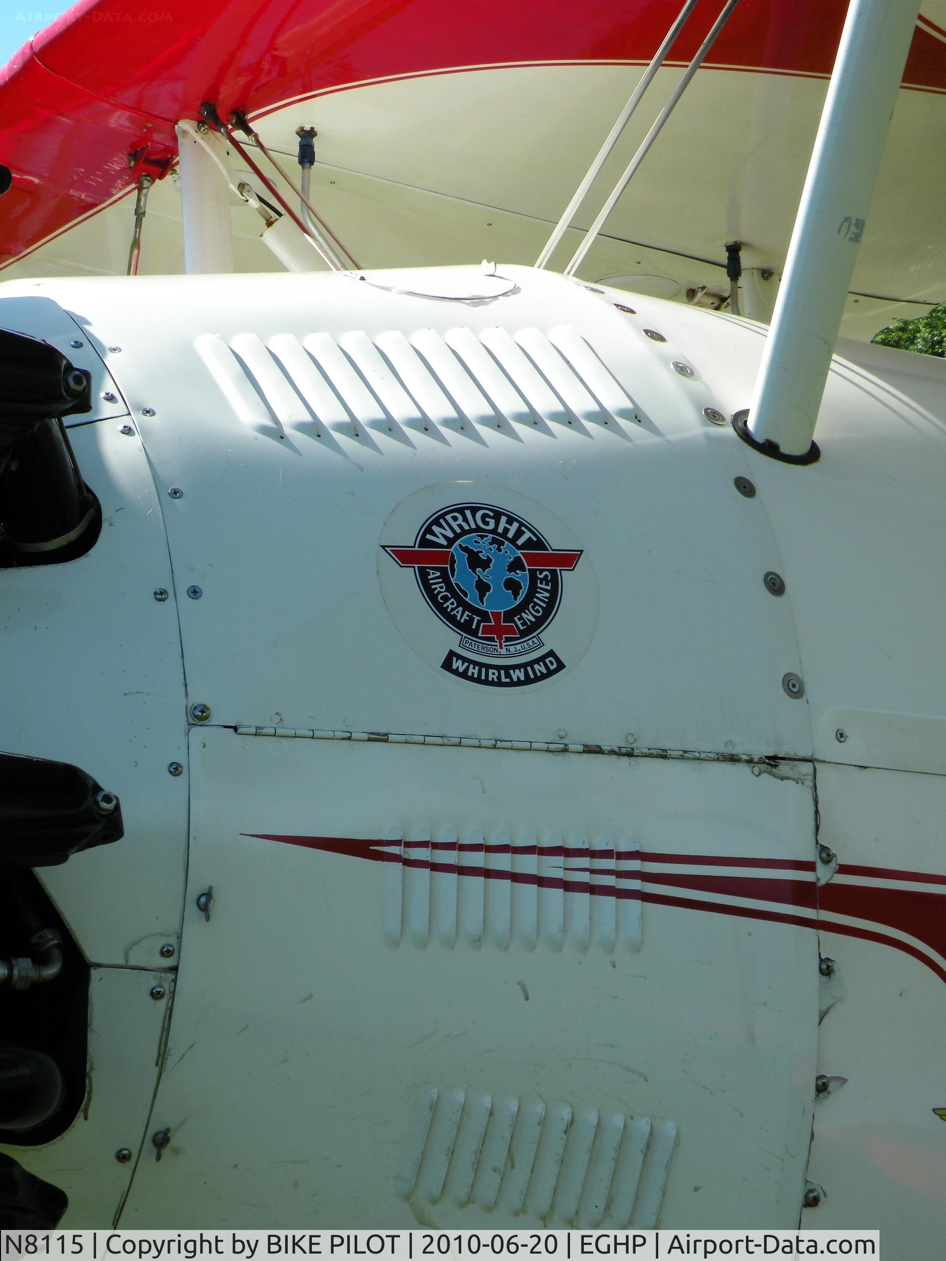 N8115, 1929 Travel Air D-4000 C/N 887, Wright Whirlwind logo