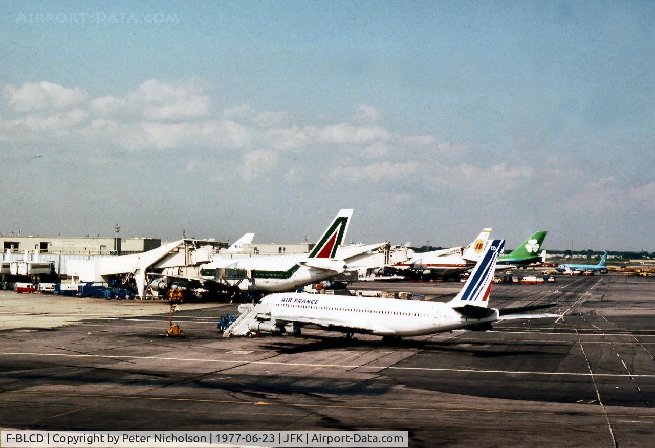 F-BLCD, 1966 Boeing 707-328B C/N 18941-5207, Later to be preserved at Le Bourget, this Boeing 707-328B was in service with Air France at Kennedy in the Summer of 1977.