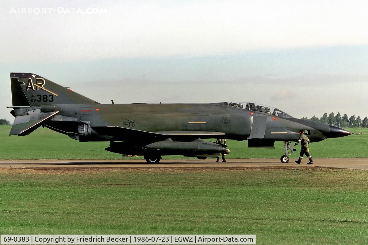 69-0383, 1969 McDonnell Douglas RF-4C Phantom II C/N 4019, last chance inspection at RAF Alconbury