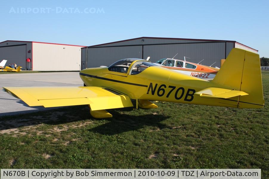 N670B, 2007 Vans RV-6A C/N 60176, EAA breakfast fly-in at Toledo, Ohio