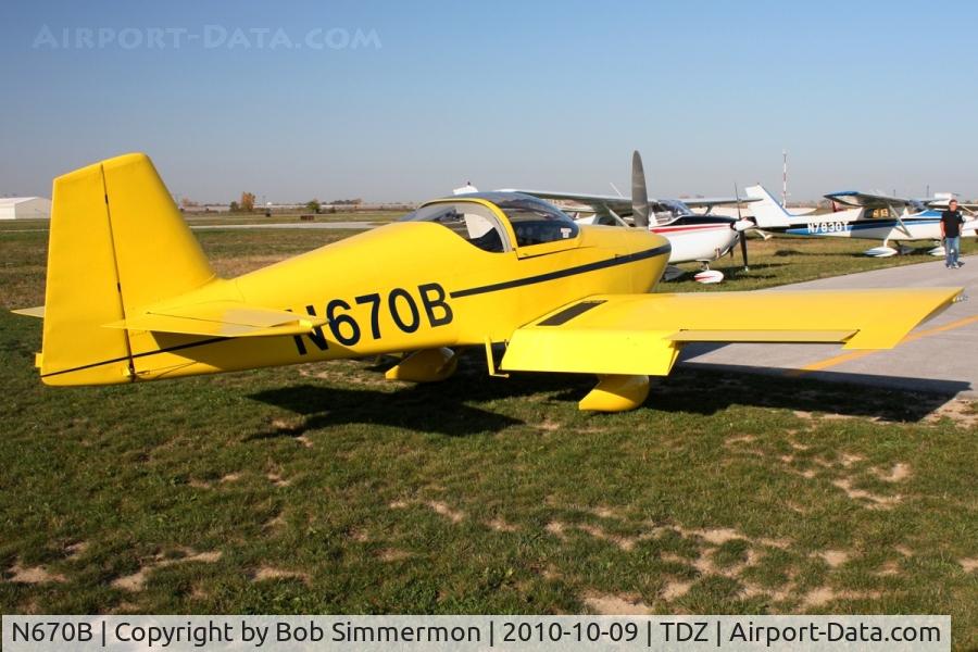 N670B, 2007 Vans RV-6A C/N 60176, EAA breakfast fly-in at Toledo, Ohio