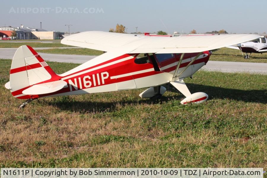 N1611P, 1954 Piper PA-22-150 C/N 22-2425, EAA breakfast fly-in at Toledo, Ohio
