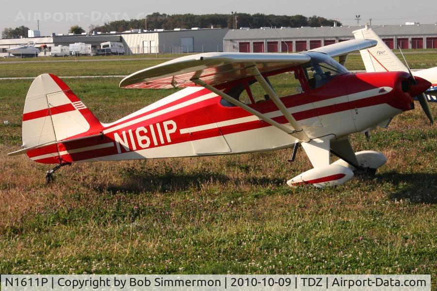 N1611P, 1954 Piper PA-22-150 C/N 22-2425, EAA breakfast fly-in at Toledo, Ohio