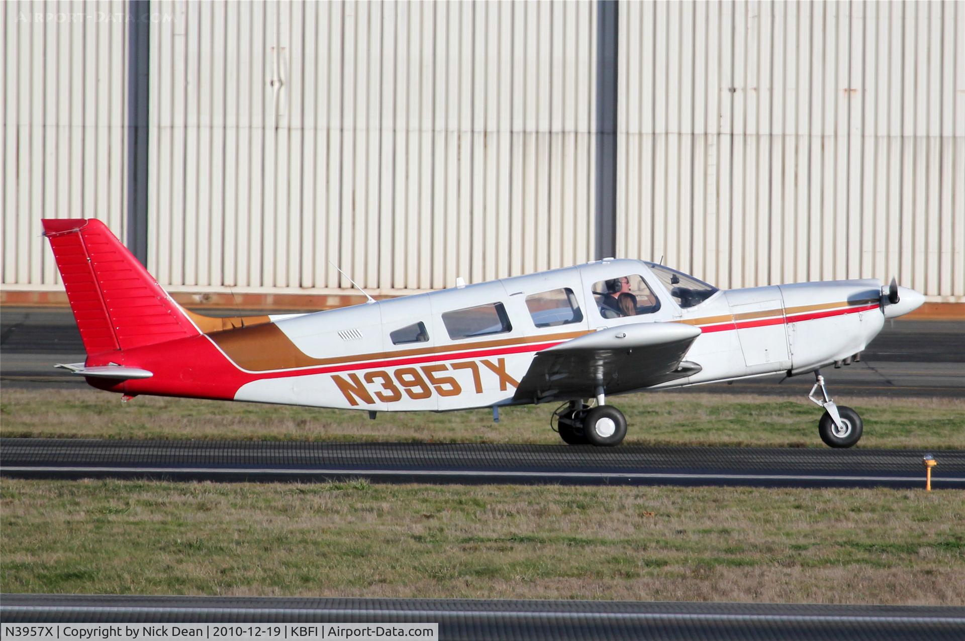 N3957X, 1975 Piper PA-32-300 Cherokee Six Cherokee Six C/N 32-7640003, KBFI
