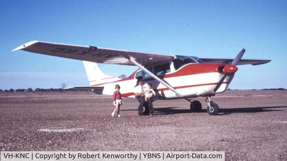 VH-KNC, 1962 Cessna 210-5 C/N 2050144, Aircraft at Bairnsdale home approx 1975
