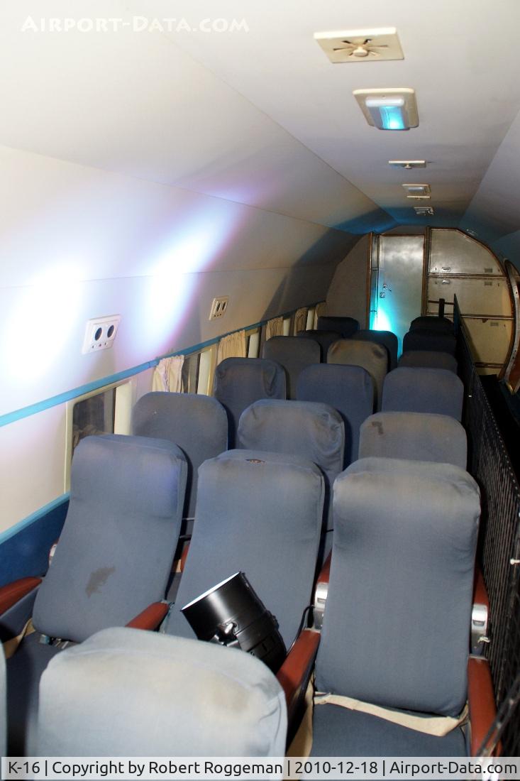 K-16, 1943 Douglas C-47B-1-DL Skytrain C/N 20823, Belgian Air Force.OT CWG.Preserved Brussels Air MuseumWas converted to Royal VIP aircraft.Interior still complete.. U.S.serial.43-16357.