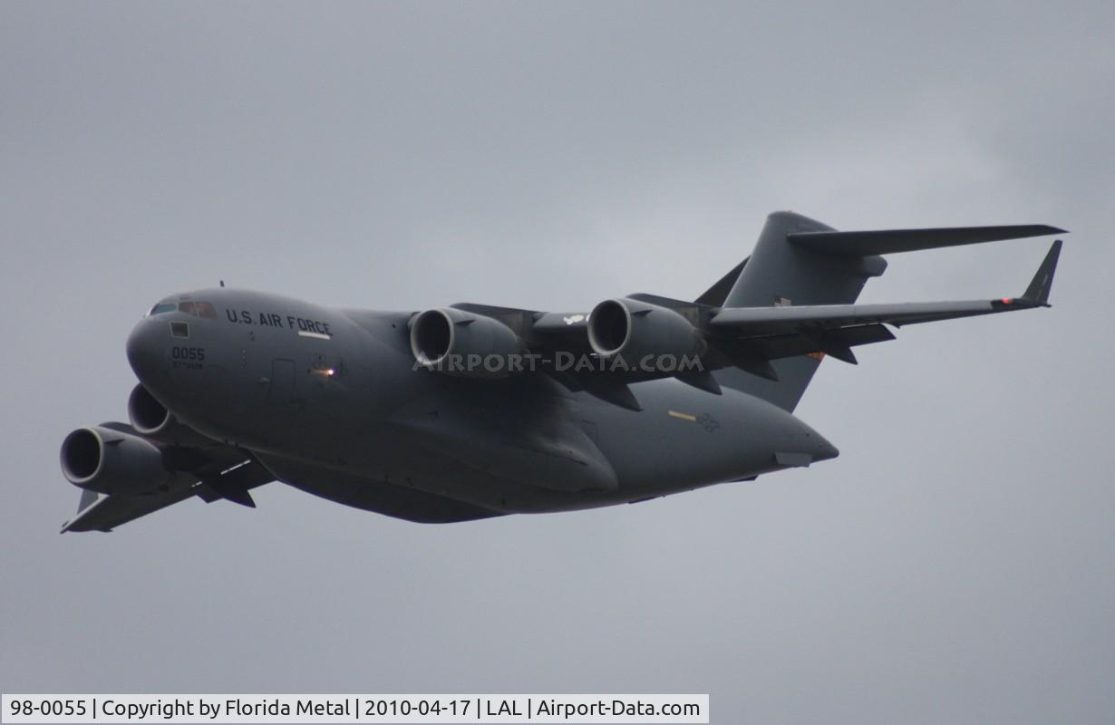 98-0055, 1998 Boeing C-17A Globemaster III C/N F-58/P-55, C-17A