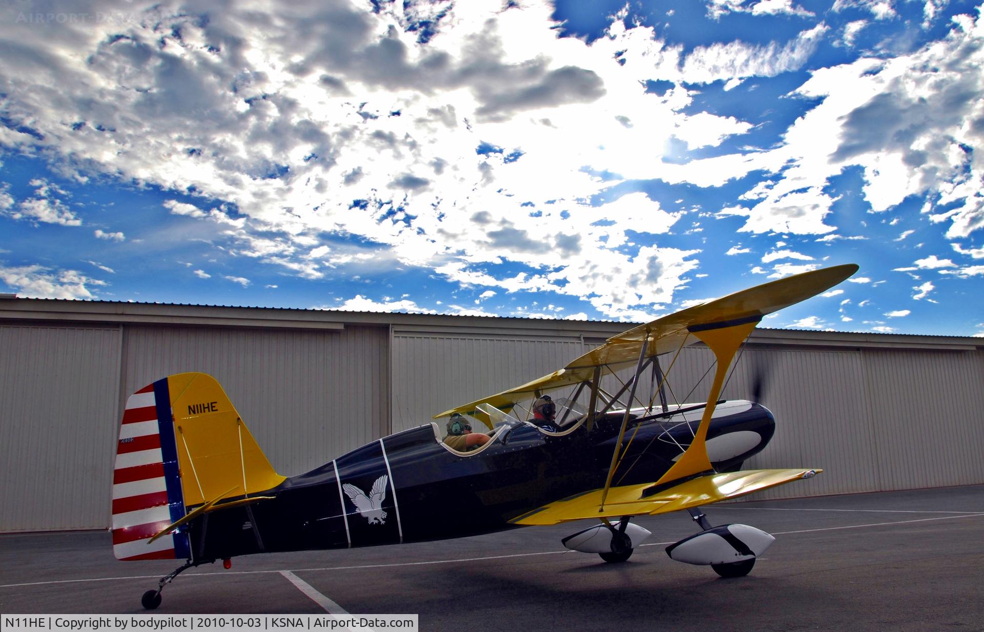 N11HE, 1977 Stolp SA-300 Starduster Too C/N 1 (N11HE), About to blast off in my Starduster for a flight around sunset