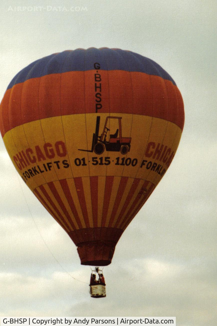 G-BHSP, 1980 Thunder Balloons AX7-77Z C/N 272, Suspect taken at one of the many small meets at Wisborough Green Sussex  (scanned Print)