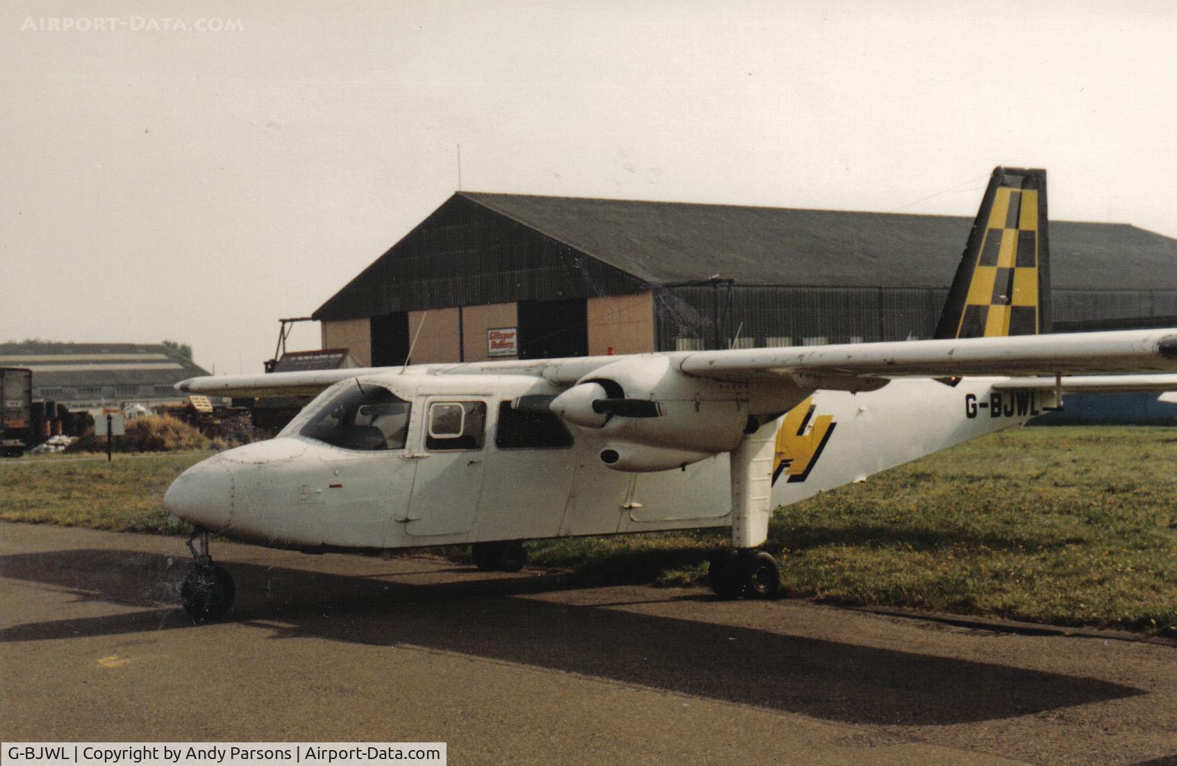 G-BJWL, 1970 Britten-Norman BN-2A-26 Islander C/N 166, One of a fleet of these islanders kept at Southend for Oil dispersal (scanned print)