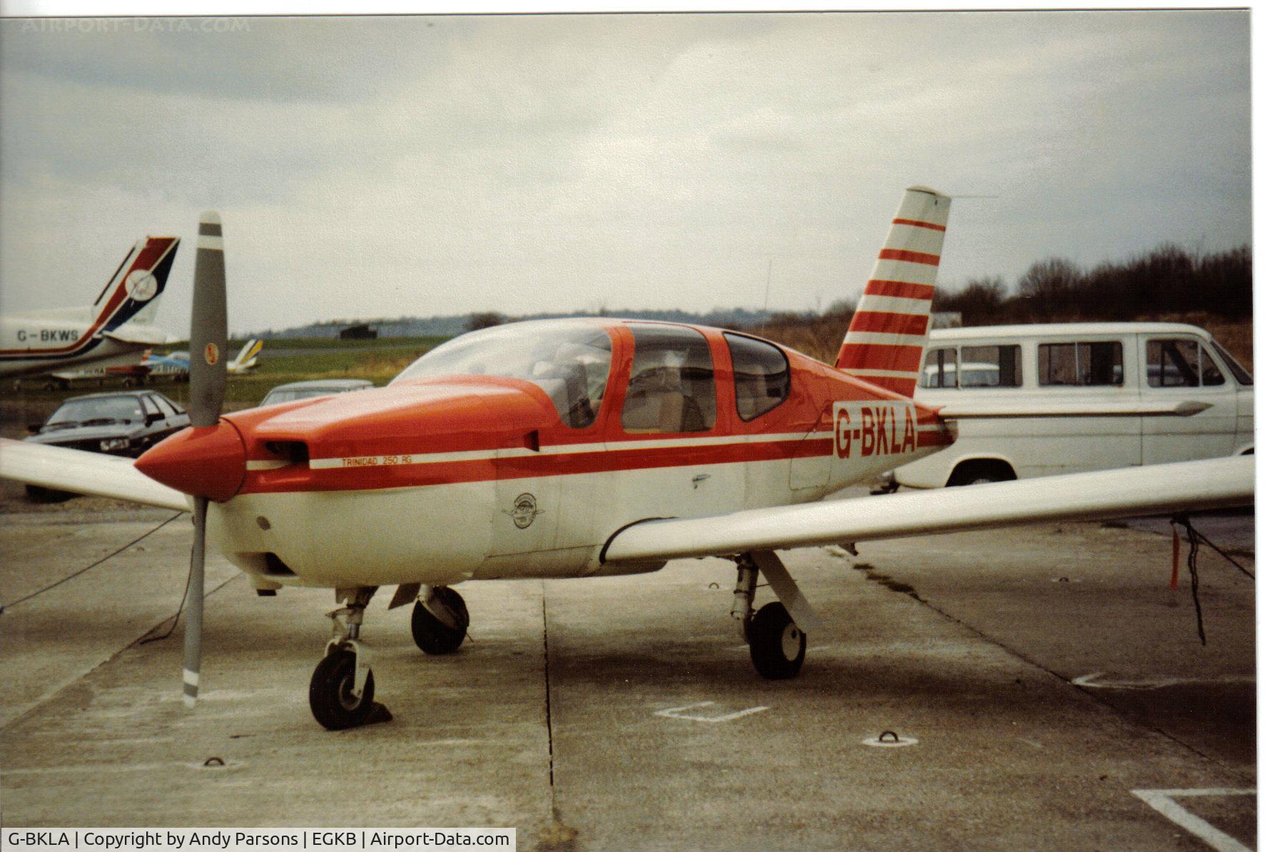 G-BKLA, 1982 Socata TB-20 Trinidad C/N 333, At Biggin Hill (scanned print)