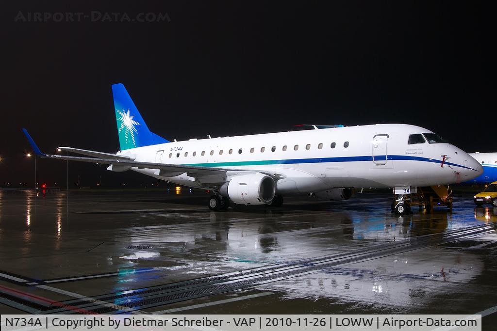 N734A, Embraer 170LR (ERJ-170-100LR) C/N 17000318, Aramco Embraer 170