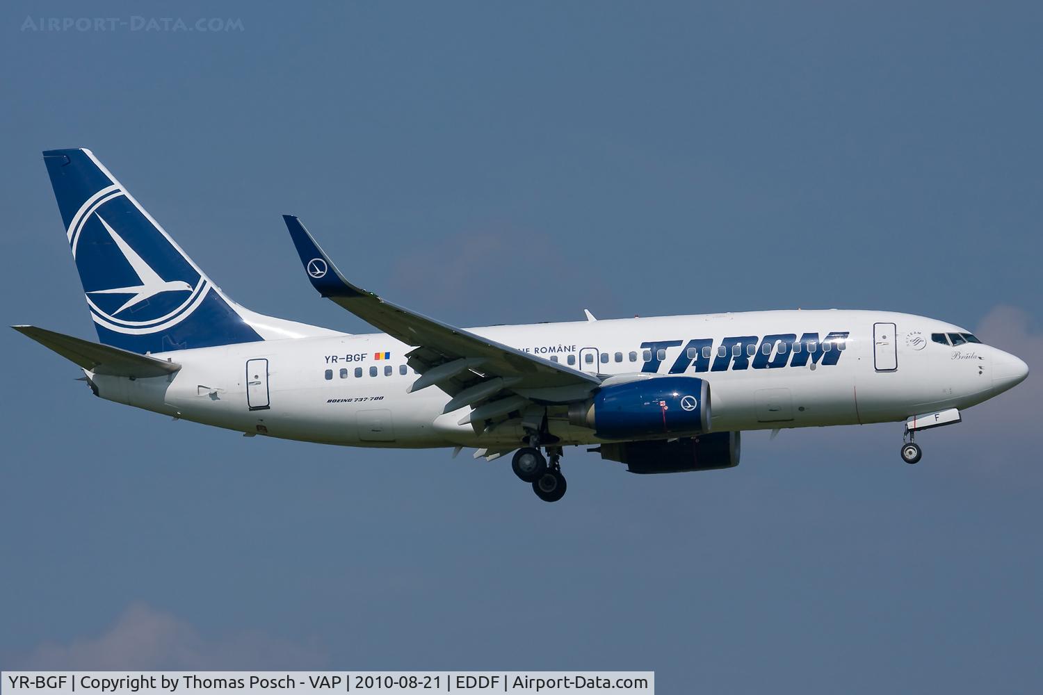 YR-BGF, 2001 Boeing 737-78J C/N 28440, Tarom