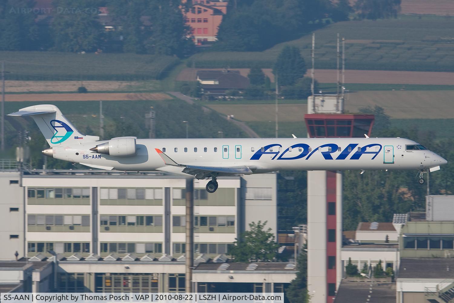 S5-AAN, 2008 Bombardier CRJ-900 NG (CL-600-2D24) C/N 15207, Adria Airways