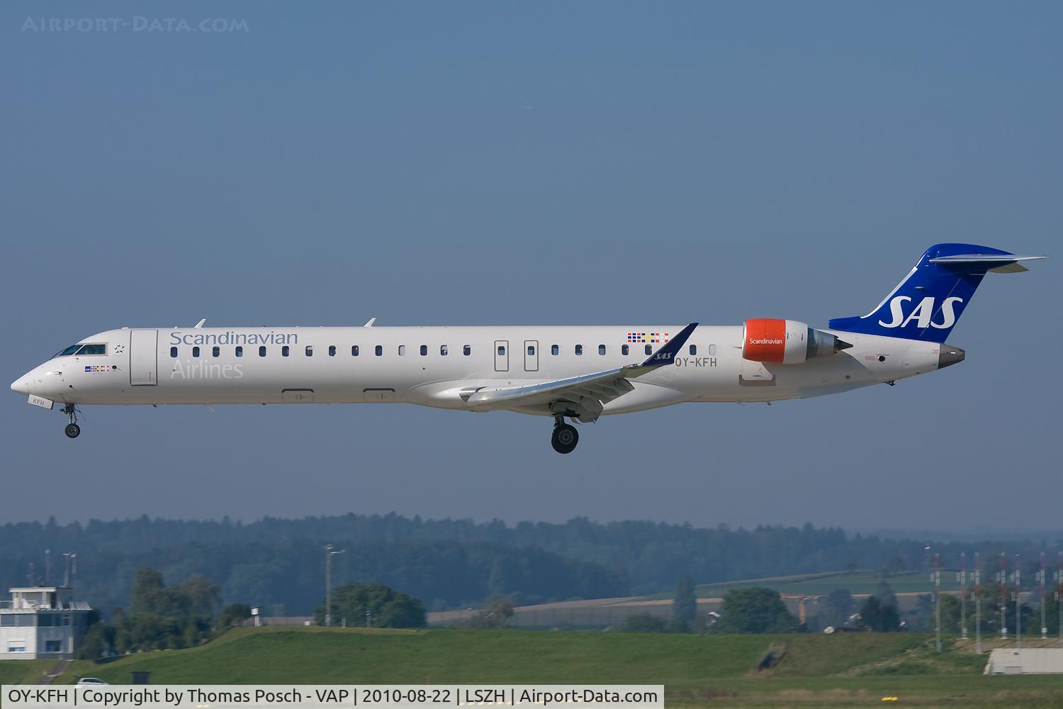 OY-KFH, 2009 Bombardier CRJ-900 (CL-600-2D24) C/N 15240, Scandinavian Airlines - SAS
