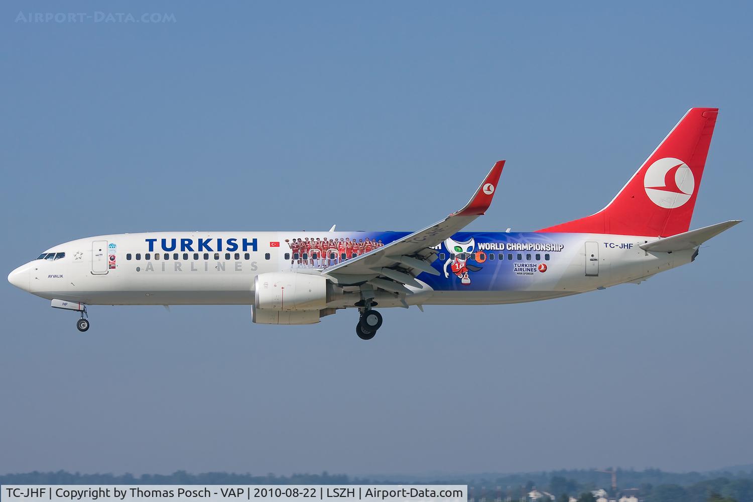 TC-JHF, 2008 Boeing 737-8F2 C/N 35745, Turkish Airlines