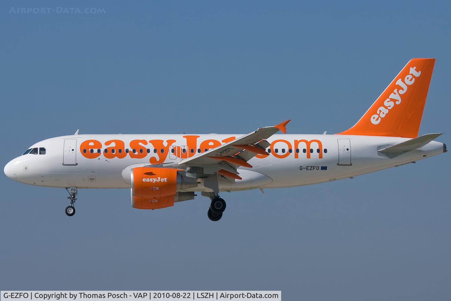 G-EZFO, 2009 Airbus A319-111 C/N 4080, EasyJet Airline