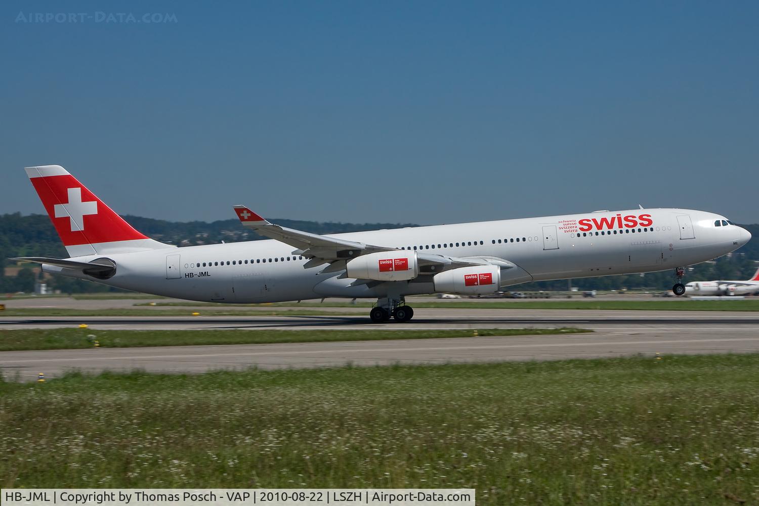 HB-JML, 1999 Airbus A340-313 C/N 263, Swiss International Airlines