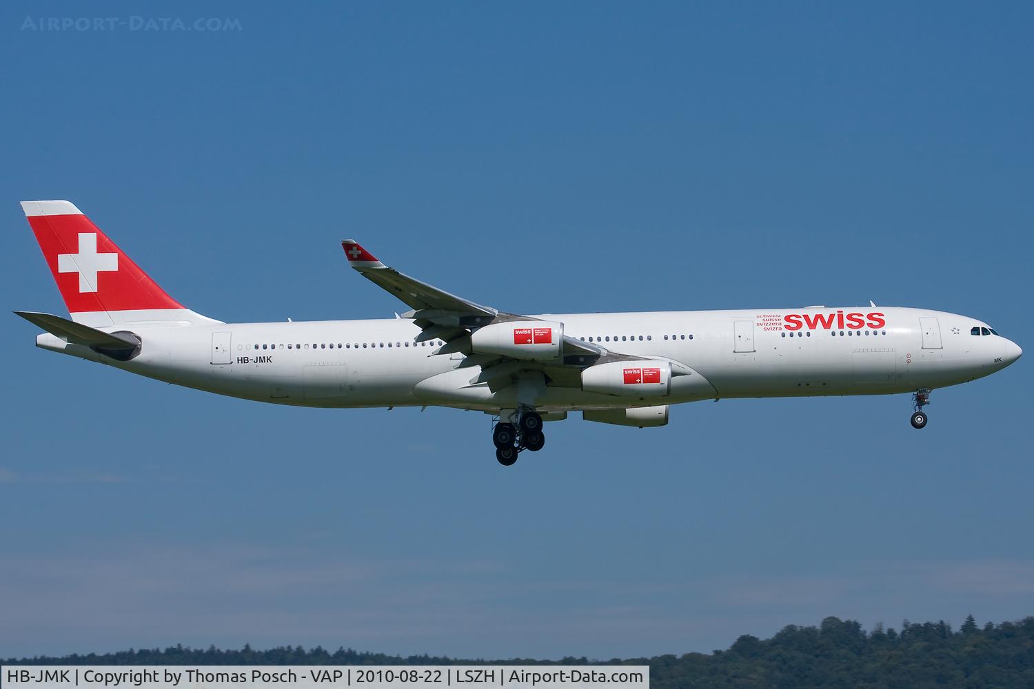 HB-JMK, 1997 Airbus A340-313 C/N 169, Swiss International Airlines