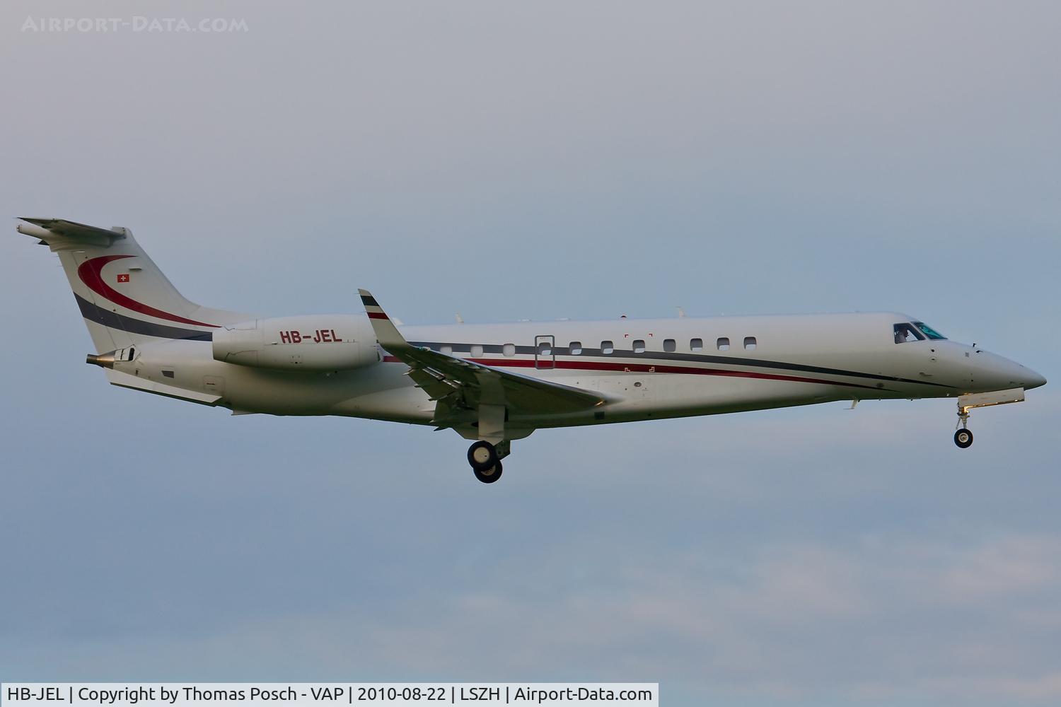 HB-JEL, 2005 Embraer EMB-135BJ Legacy C/N 14500933, G5 Executive