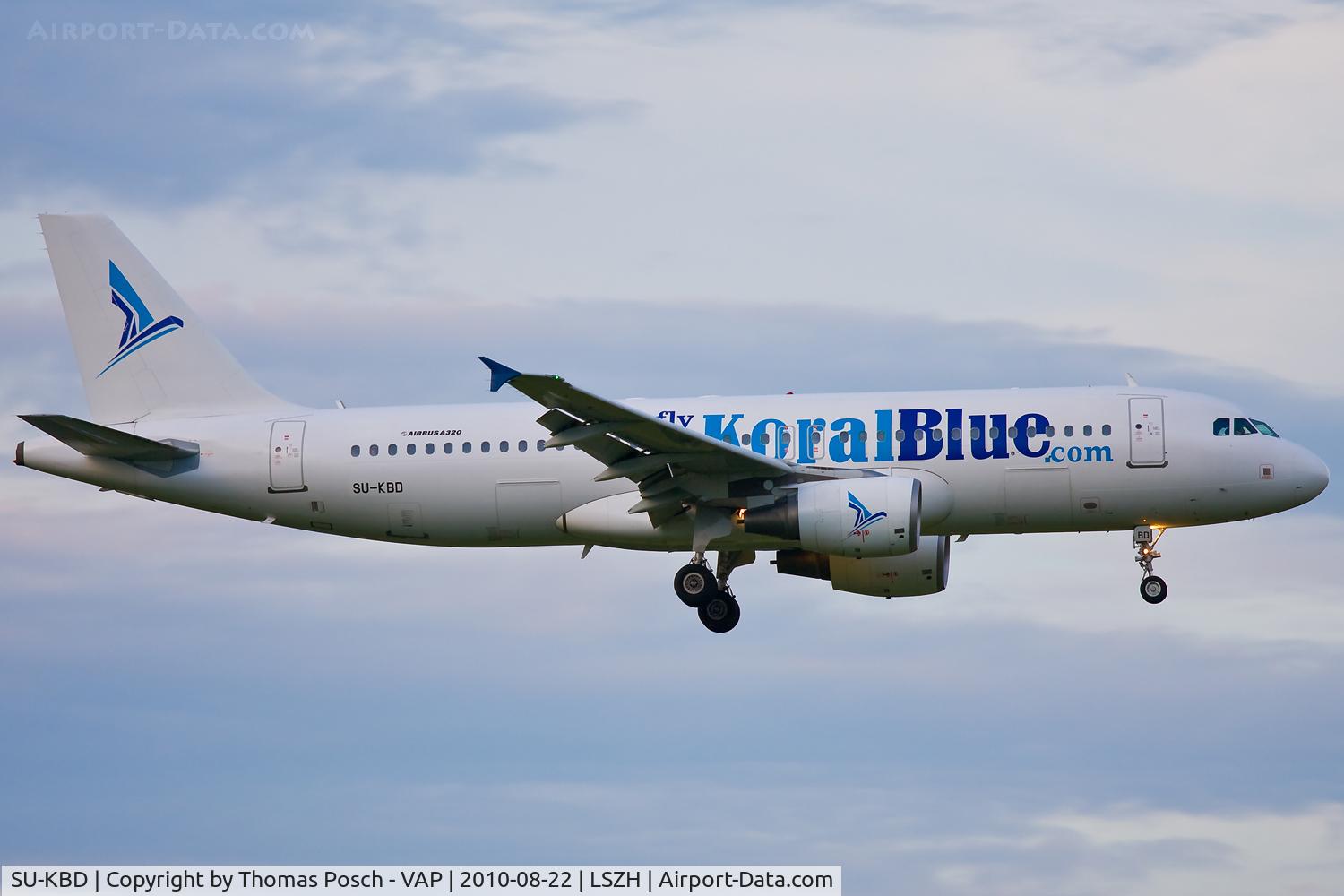 SU-KBD, 2001 Airbus A320-214 C/N 1597, Koral Blue