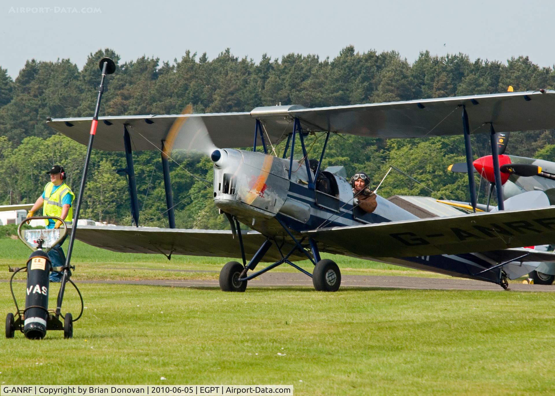 G-ANRF, 1941 De Havilland DH-82A Tiger Moth II C/N 83748, Heart of Scotland Airshow, Perth Airport, Scotland