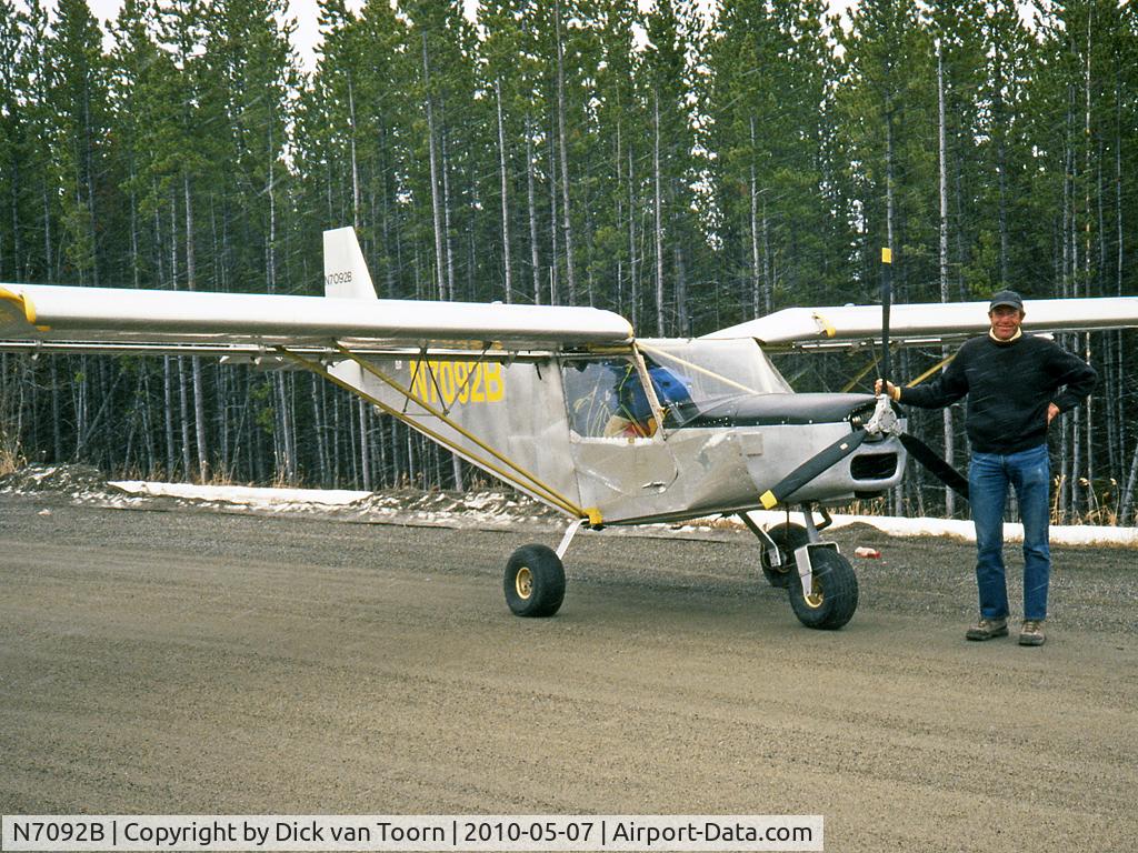 N7092B, 2003 Zenair STOL CH-701 C/N 7-5011, We met David on Alaska Highway, May 7th, 2006.He just landed in a heavy snowstorm along the roadside. We travelled by campervan and helped him with coffee and brownies...Today we readed about his crash in Nevada on November 22, 2006. He stayed unharmed.  