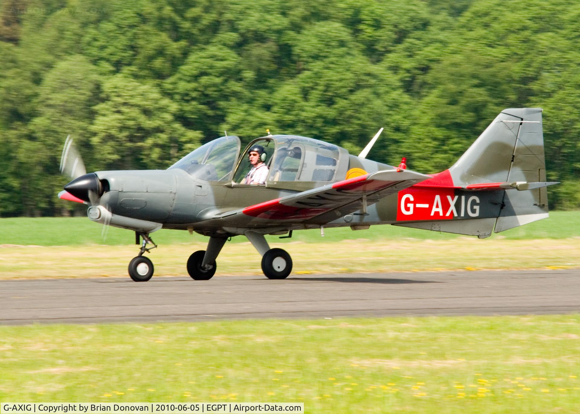 G-AXIG, 1971 Scottish Aviation Bulldog Series 100 Model 104 C/N BH120/002, Heart of Scotland Airshow, Perth Airport