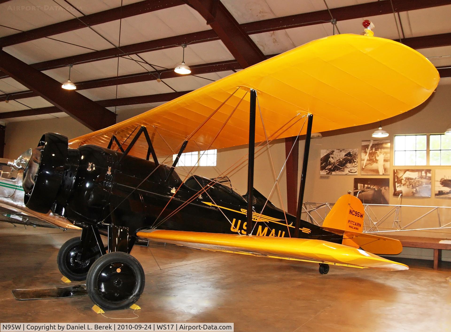 N95W, 1930 Pitcairn PA-7 Super Mailwing C/N 147, Not only did this ship transport the mail, she went on to become a movie star!