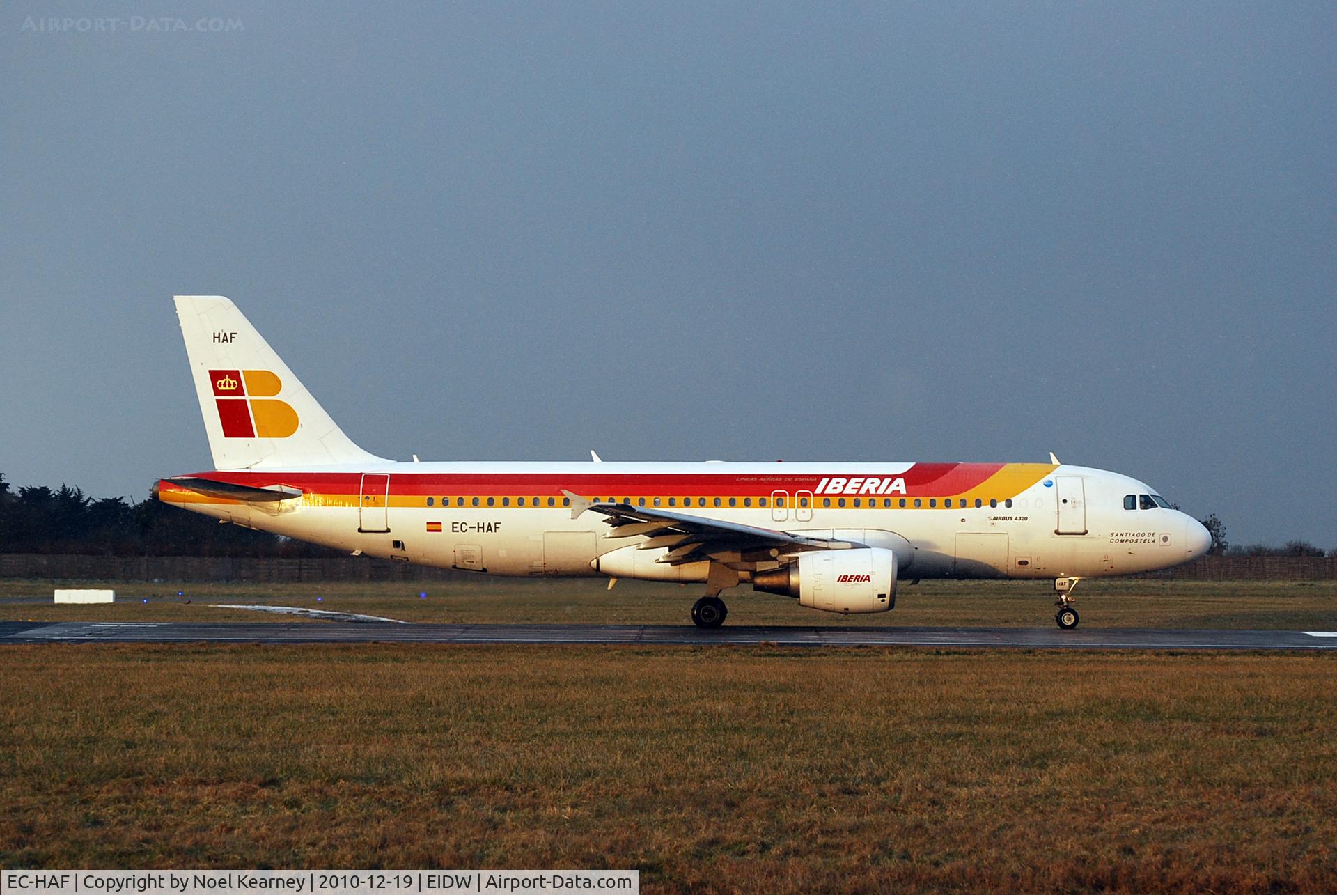 EC-HAF, 1999 Airbus A320-214 C/N 1047, Departing off Rwy 10