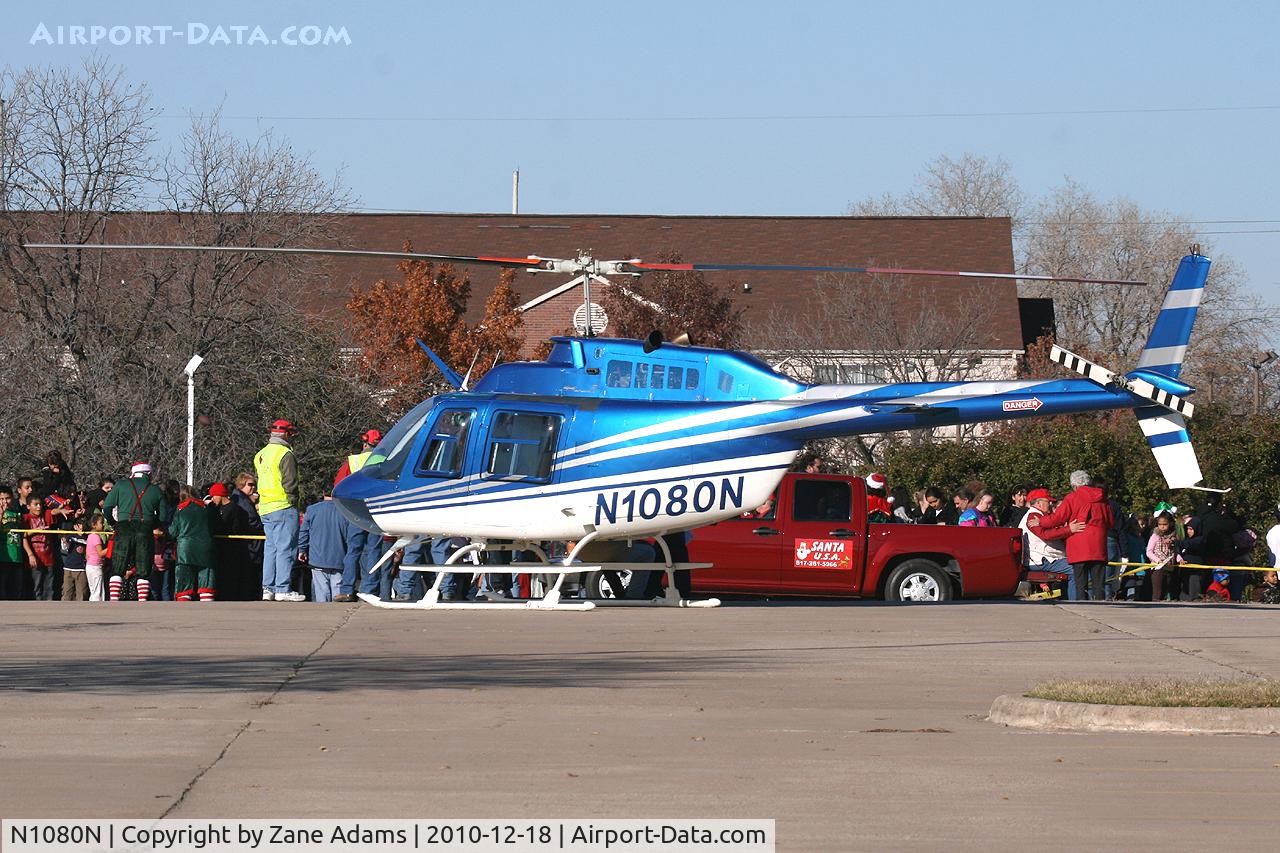N1080N, 1981 Bell 206B JetRanger III C/N 3549, Bell 206 on Santa Duty at Six Flags - Hurricane Harbor - Arlington, TX