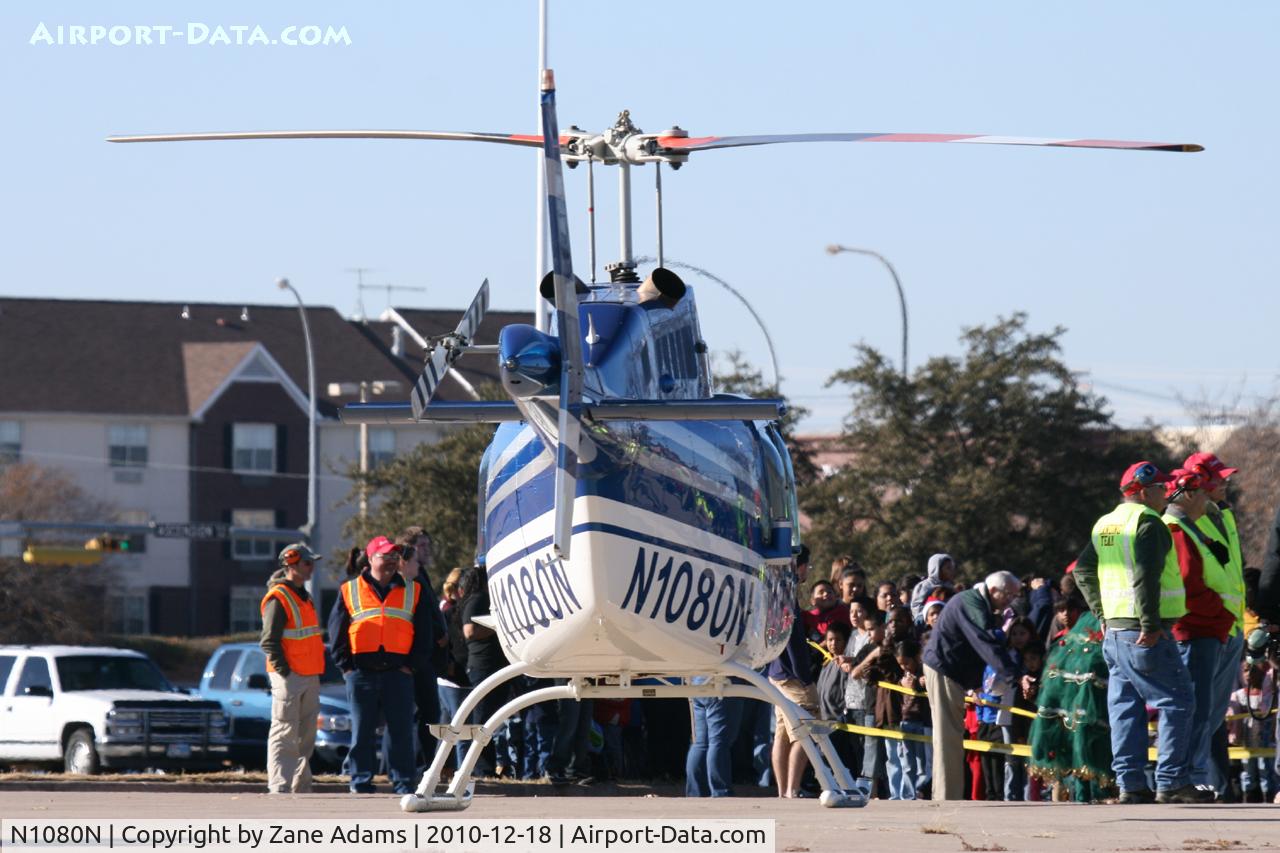 N1080N, 1981 Bell 206B JetRanger III C/N 3549, Bell 206 on Santa Duty at Six Flags - Hurricane Harbor - Arlington, TX