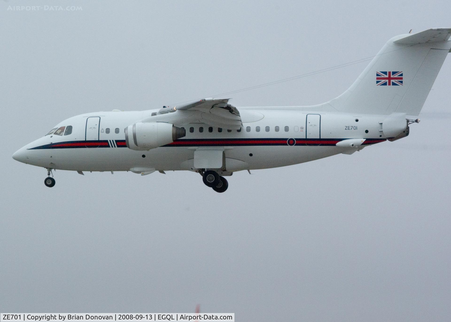 ZE701, 1985 British Aerospace BAe.146 CC.2 C/N E1029, RAF Leuchars Airshow 2008