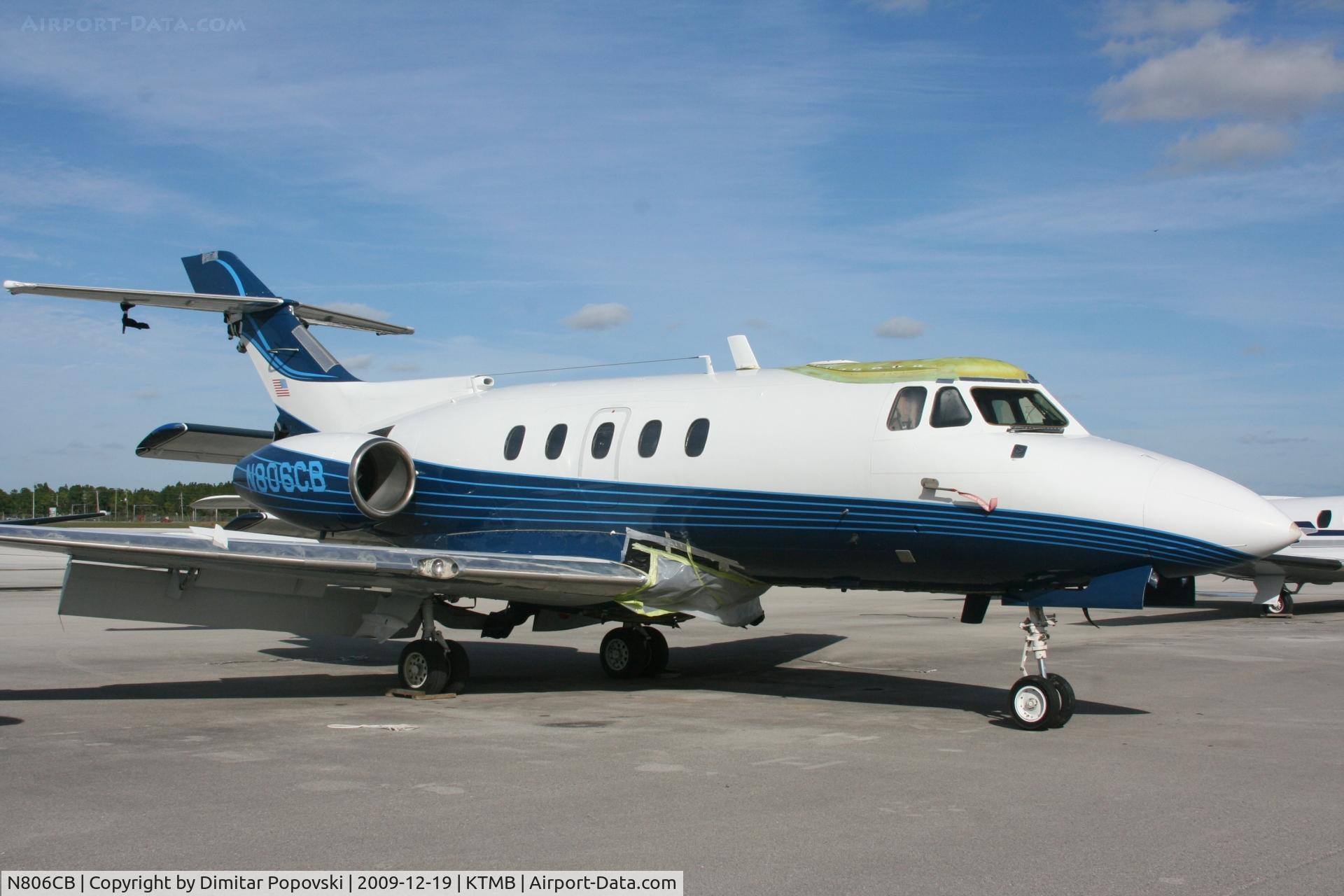 N806CB, 1965 Hawker Siddeley DH-125 C/N 25038, Undergoing refurbishment at TMB.