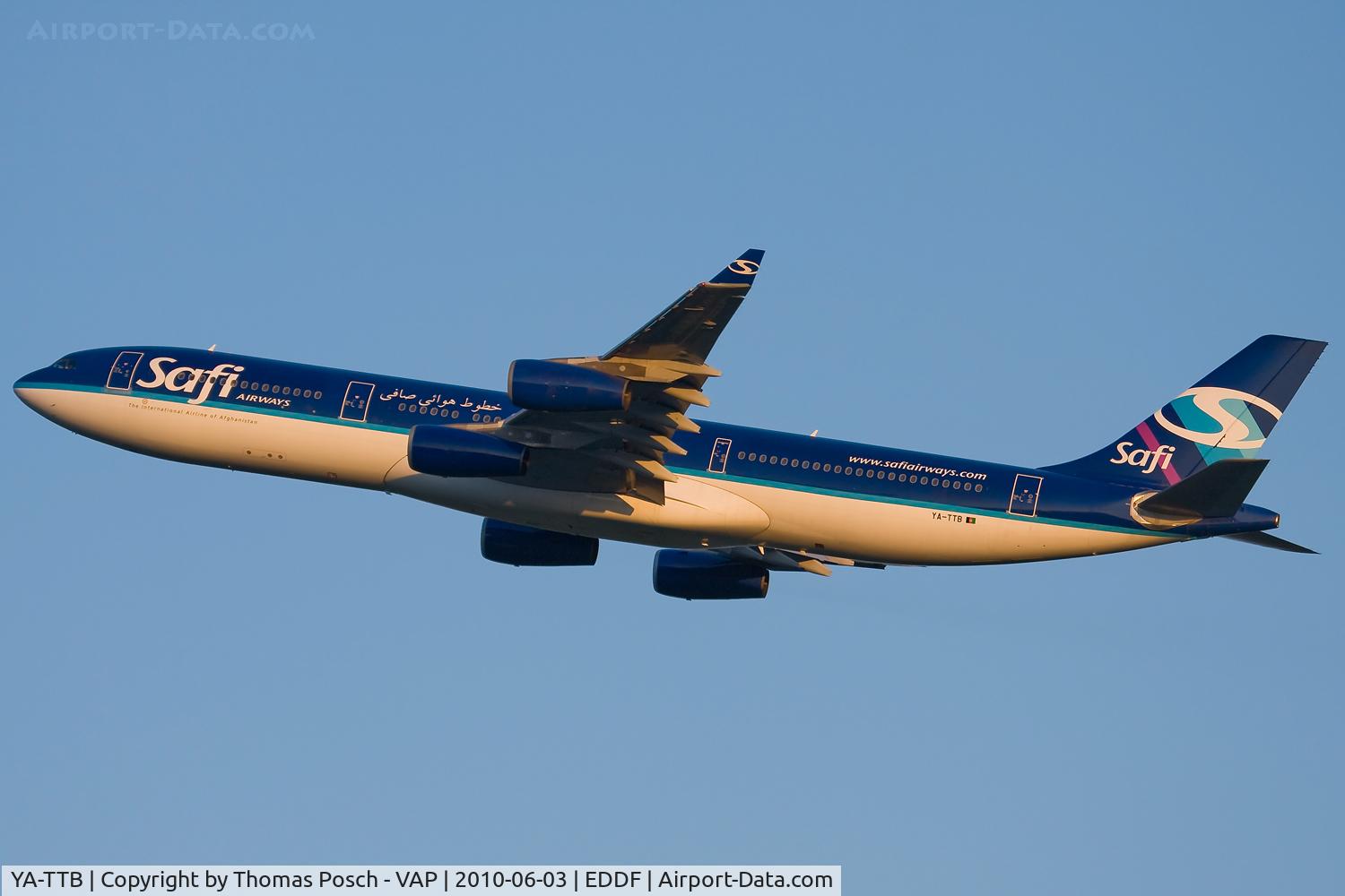 YA-TTB, 1993 Airbus A340-311 C/N 015, Safi Airways