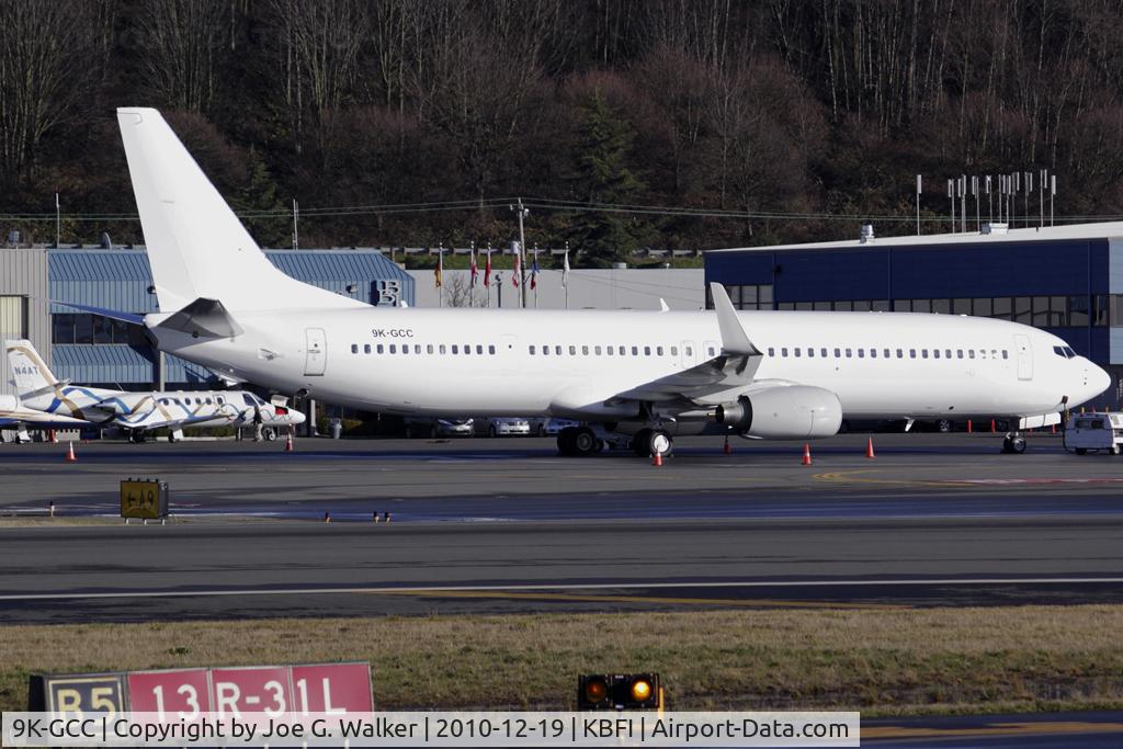 9K-GCC, 2009 Boeing 737-9BQER C/N 37632, BBJ3 (737-900ER) seen at BFI with a new registration. Formerly N373BJ and N900AK ntu.