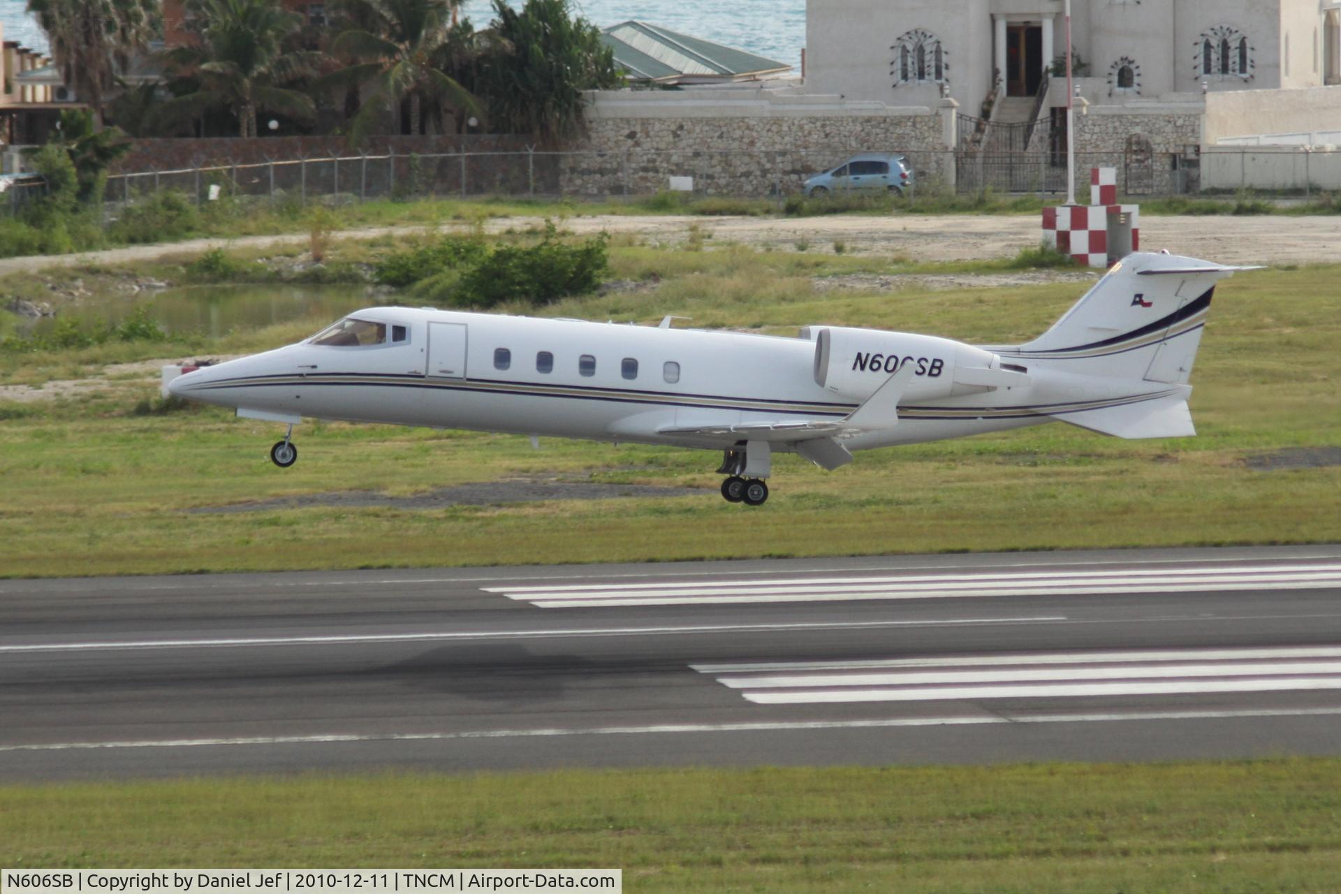 N606SB, 2000 Learjet Inc 60 C/N 184, N606sb landing at TNCM runway 10