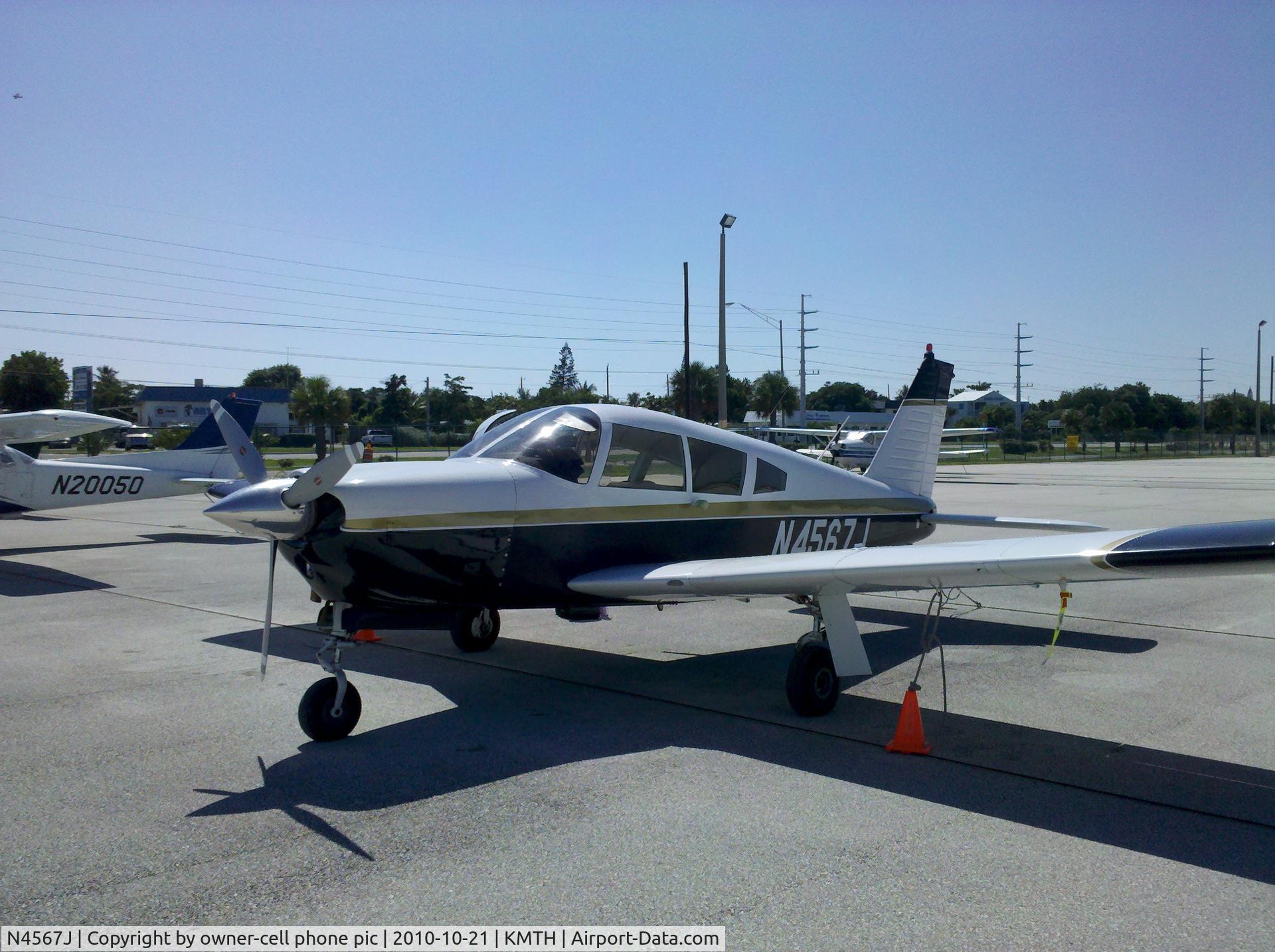 N4567J, 1968 Piper PA-28R-180 Cherokee Arrow C/N 28R-30430, Marathon Key, FL