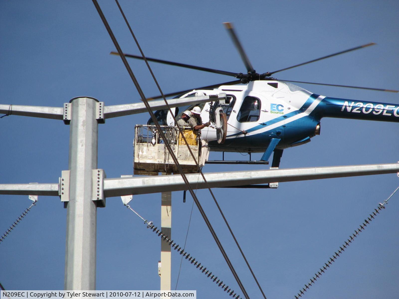 N209EC, 2007 MD Helicopters 600N C/N RN074, Power line Work