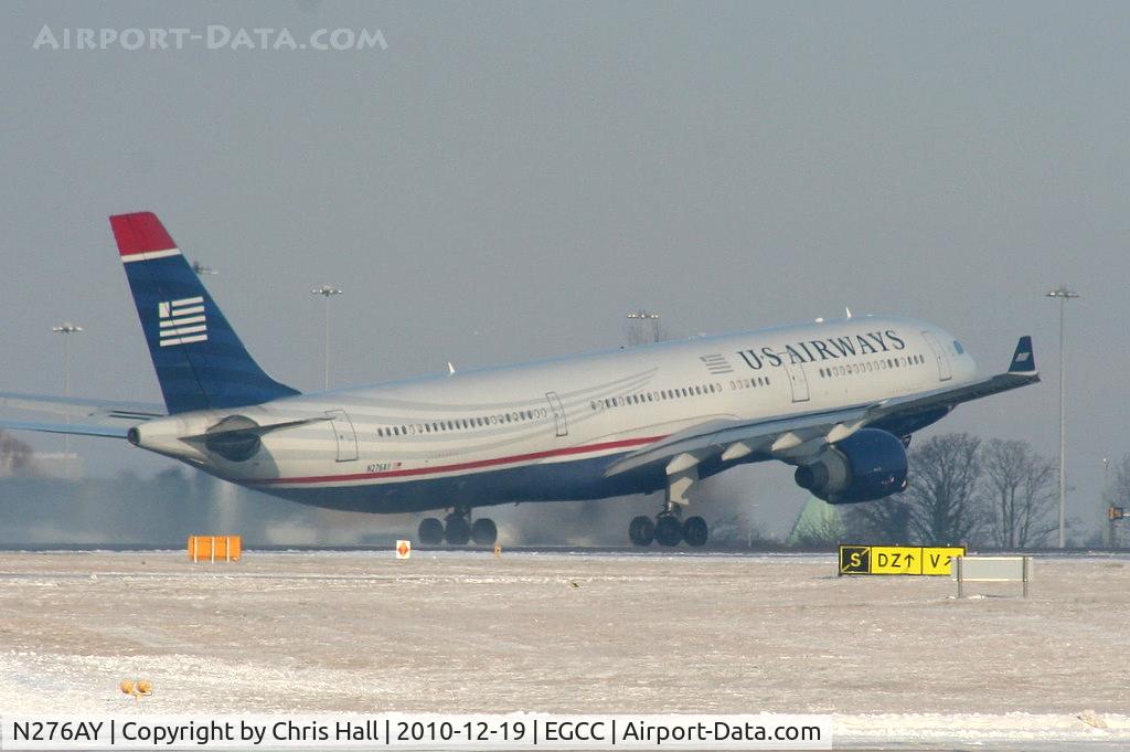 N276AY, 2000 Airbus A330-323 C/N 375, US Airways A330 departing from RW05L