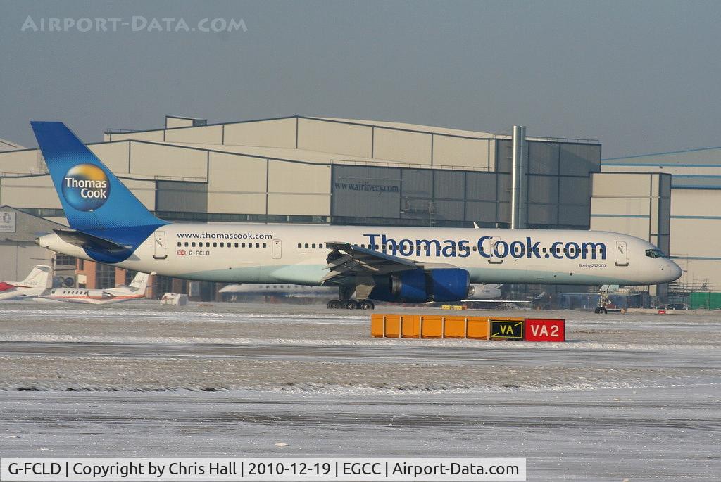 G-FCLD, 1997 Boeing 757-25F C/N 28718, Thomas Cook B757 making an emergency landing with an engine bleed problem.